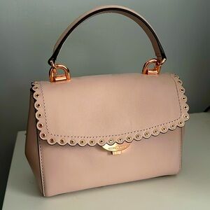 Michael Kors pink scalloped shoulder bag